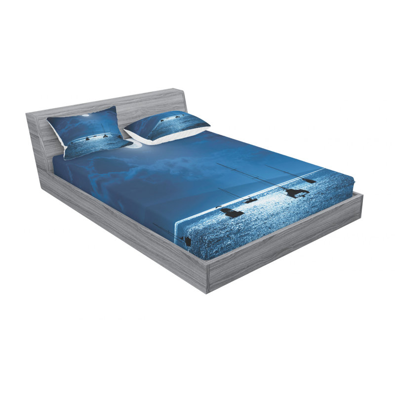 Microfiber Sheet Set, Full Sheet Set with Fitted Sheet