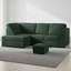 4 Seater Jumbo Cord Corner Sofa High Back Cushion including Foot Stool-1705497795-1705694856