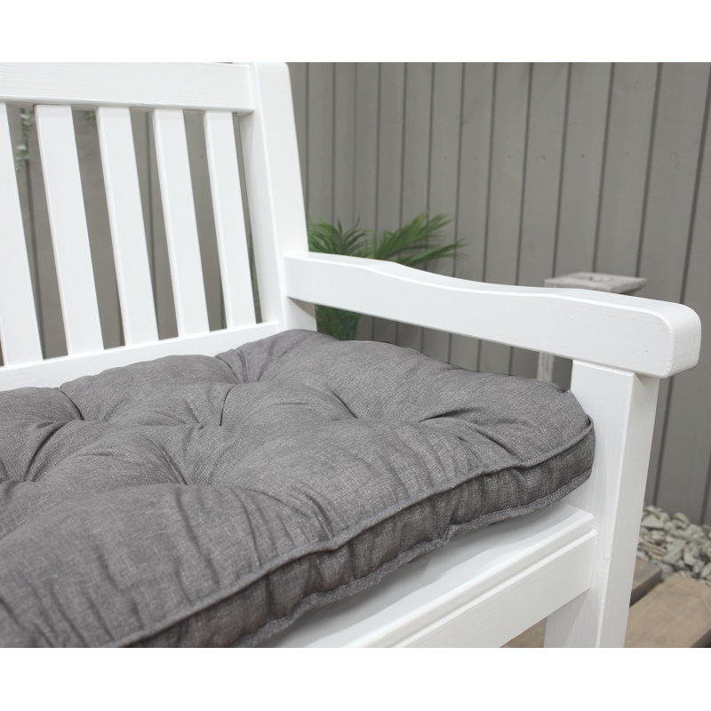 Ayomi Solid Wood Pine Outdoor Bench, White