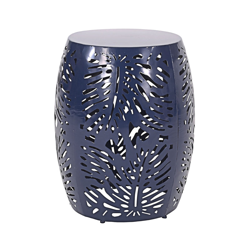 Outdoor End Table, Navy Blue