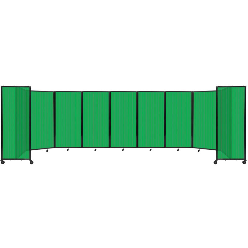 Cloison murale en polycarbonate 360, H 72 po x l 300 po, Vert