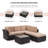 Elra 5 - Person Patio Conversation Set with Cushions-399832668