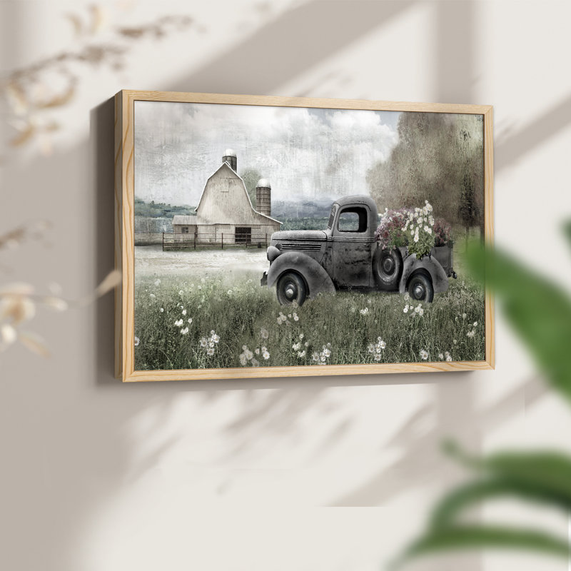 Country Nostalgia -Framed Print - Restickable, Natural, 16" H x 20" W