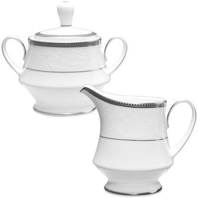 Ensemble sucrier et crémier Noritake Regina