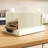 Bread Slicer for Homemade Bread, Sourdough Bread Slicer with Crumb Tray, Width-Adjustable Bread Slicing Guide, Suitable for Homemade Bread, Cakes, Sandwich, Bagels