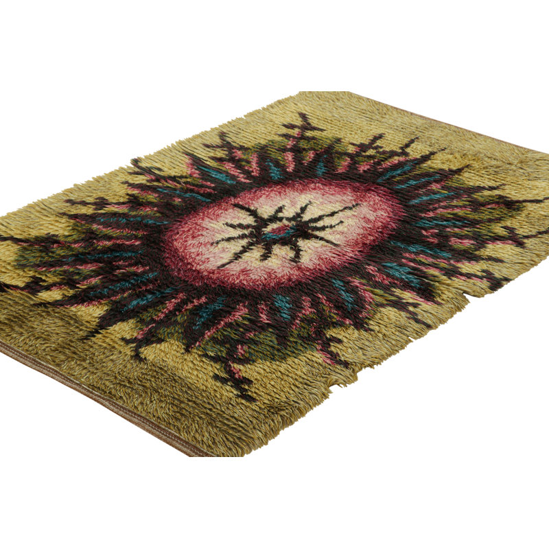 One-of-a-Kind 3’2x4’9 Hand Knotted Area Rug