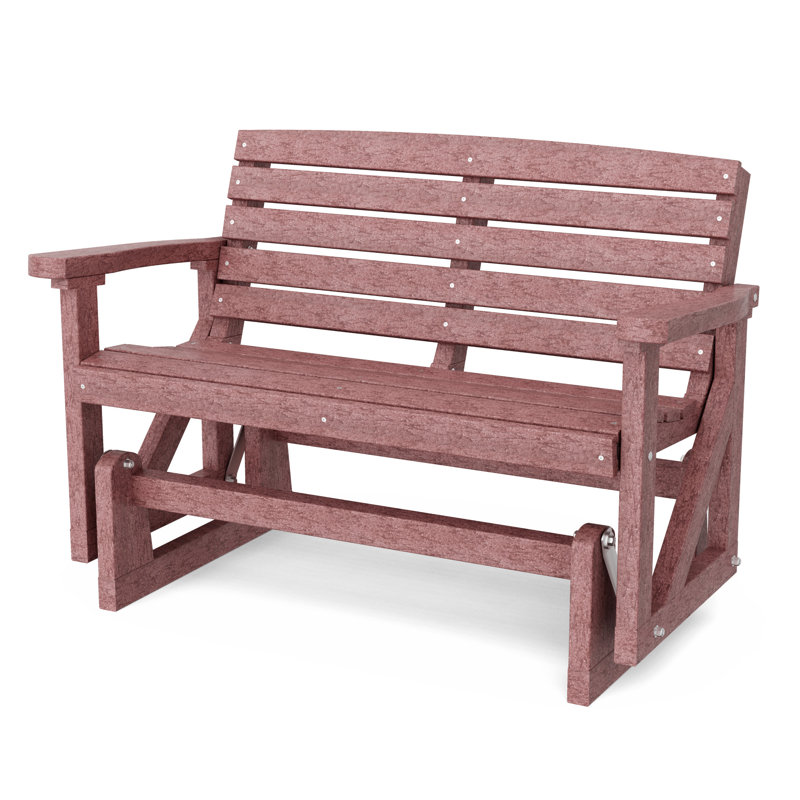 Fauteuil oscillant classique double, Bois de cerisier