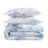 Laura Ashley Sophia Cotton Reversible Blue King Duvet Cover Set-114842193-114842194