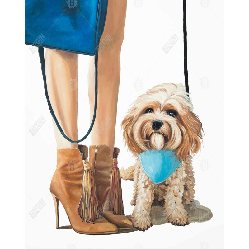 Impression de chien Cavoodle à la mode sur toile