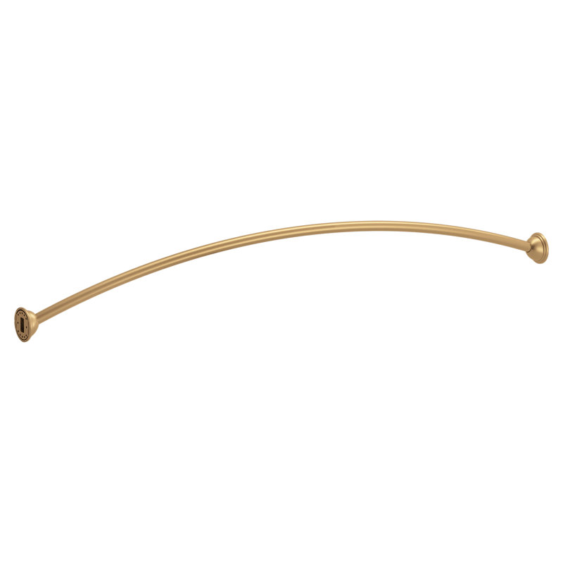 Tringle de douche incurvée simple à fixation fixe de 54 à 72 po Moen