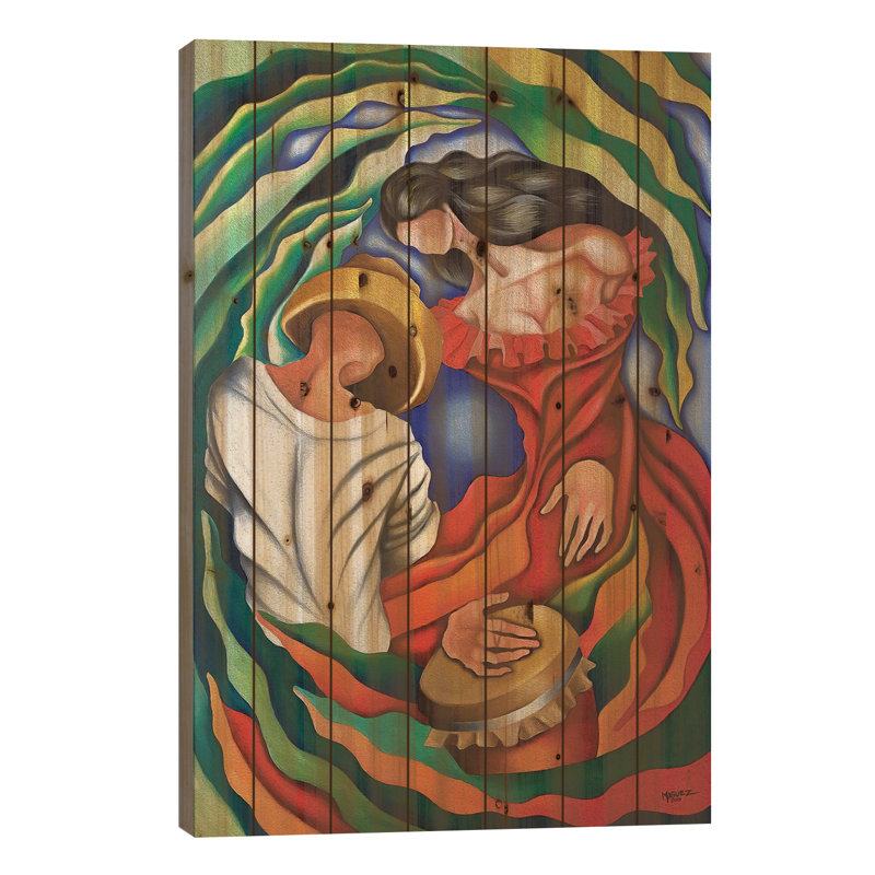 «Rumba Guajira On Wood» par Dixie Miguez, H 26 po x l 18 po x P 1,5 po