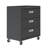 Fortress 30" W Modern 3-Drawer Metal Mobile Garage Storage Cabinet in Charcoal Gray-600576542