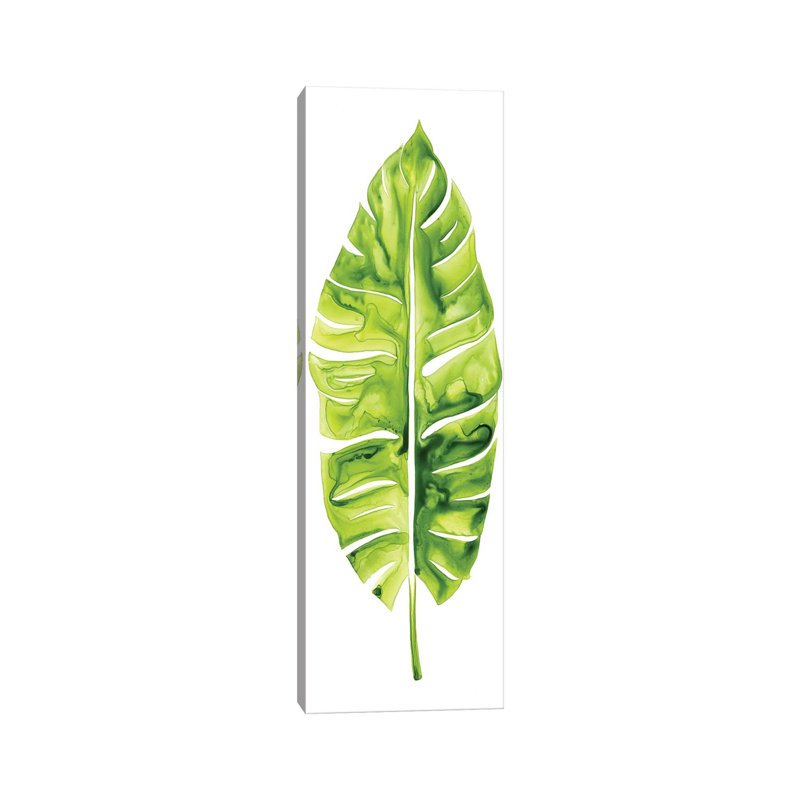 Banana Leaf Study I 1 Piece Wrapped Canvas Panoramic Painting, 121.92 cm H x 40.64 cm W x 3.175 cm D