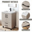 Ensemble de meuble-lavabo simple 24 po Fias