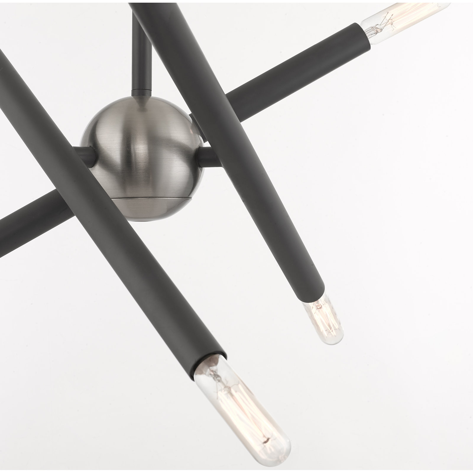 Poco 6 - Light Dimmable Chandelier, Scandinavian Gray