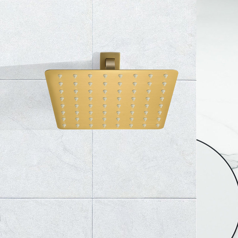 Rain 1.8 GPM GPM with Self-Cleaning, Brushed Gold