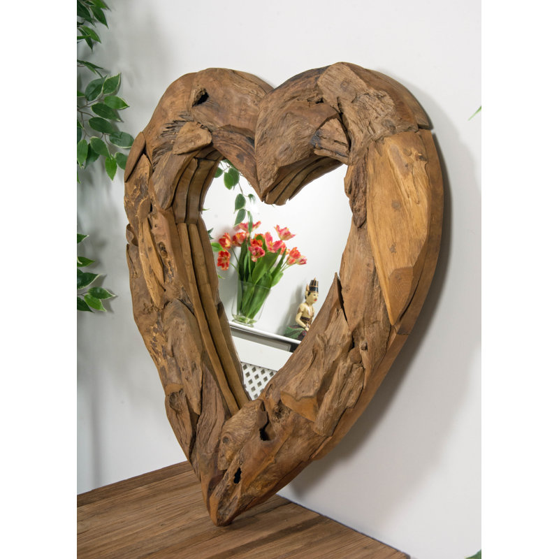Benji Wood Flat Wall Mirror