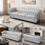 Canapé Chesterfield à accoudoirs roulés 3 places 84,65 po