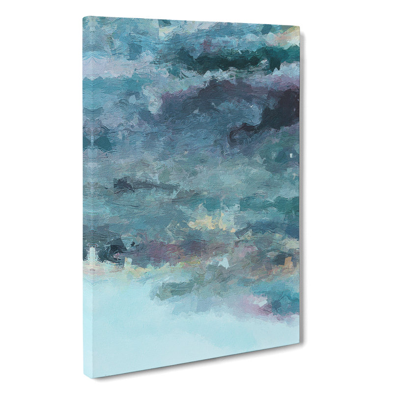 High Clouds Abstract - Wrapped Canvas Painting, 60cm H x 40cm W x 3cm D