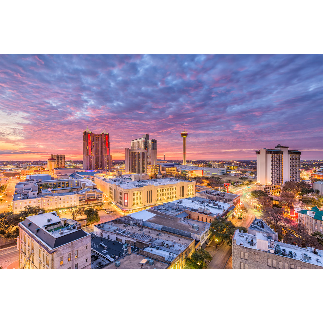 San Antonio, Texas - Kunstdrucke auf Segeltuch