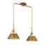 Lustre géométrique unique à 2 lumières Darleen-415120556-415120559