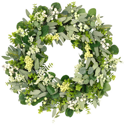 24" Handcrafted Eucalyptus Front Door Wreath