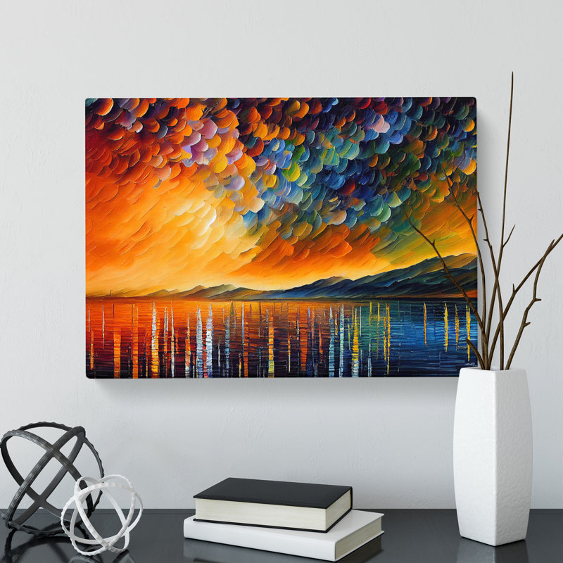 Glowing Lake Vol.2 - Wrapped Canvas, 50cm H x 76cm W x 3cm D