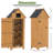 Garden 70.5" H x 25.6" W x 18.1" D Outdoor Storage Cabinet Tool Shed-42352450