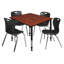 Ensemble de table de salle à manger et de chaises Kee Square-73412850-73412839