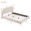 Lit plateforme en tissu d'ameublement Teddy