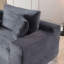Canapé-lit avec repose-pieds mobile, aucun assemblage requis-451572800