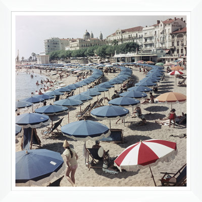 Saint-Raphael Beach Print by Slim Aarons