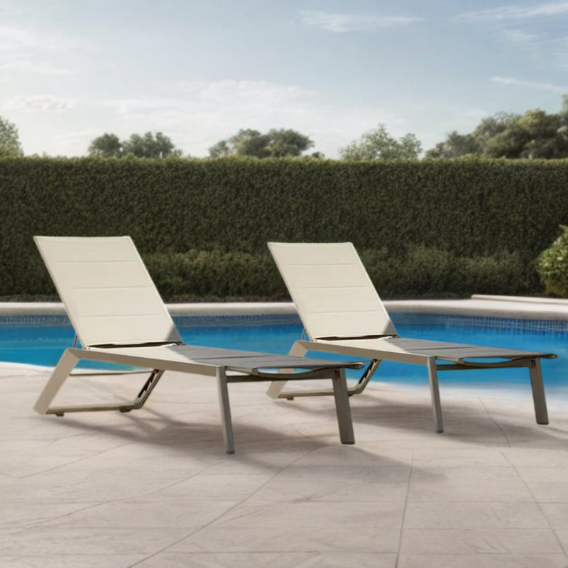 Breathable Lightweight Outdoor Recliner Outdoor Chaise Lounge