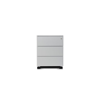 Toomer 42.2cm Wide 3 -Drawer Mobile Steel File Cabinet