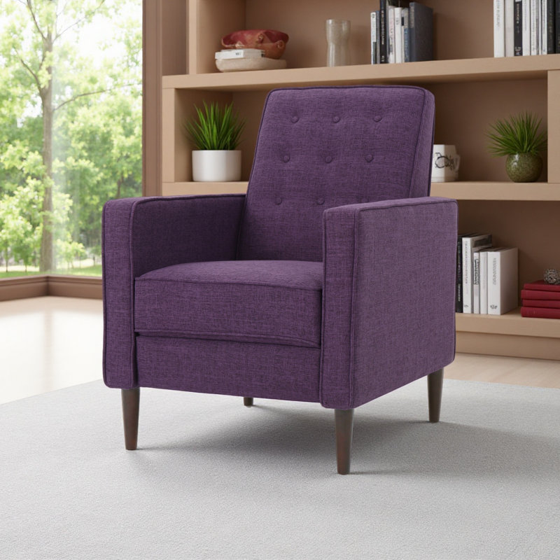 Fauteuil inclinable Fauteuil inclinable Fauteuil inclinable moderne de style Mid-Century à dossier inclinable avec coussin de siège plus épais