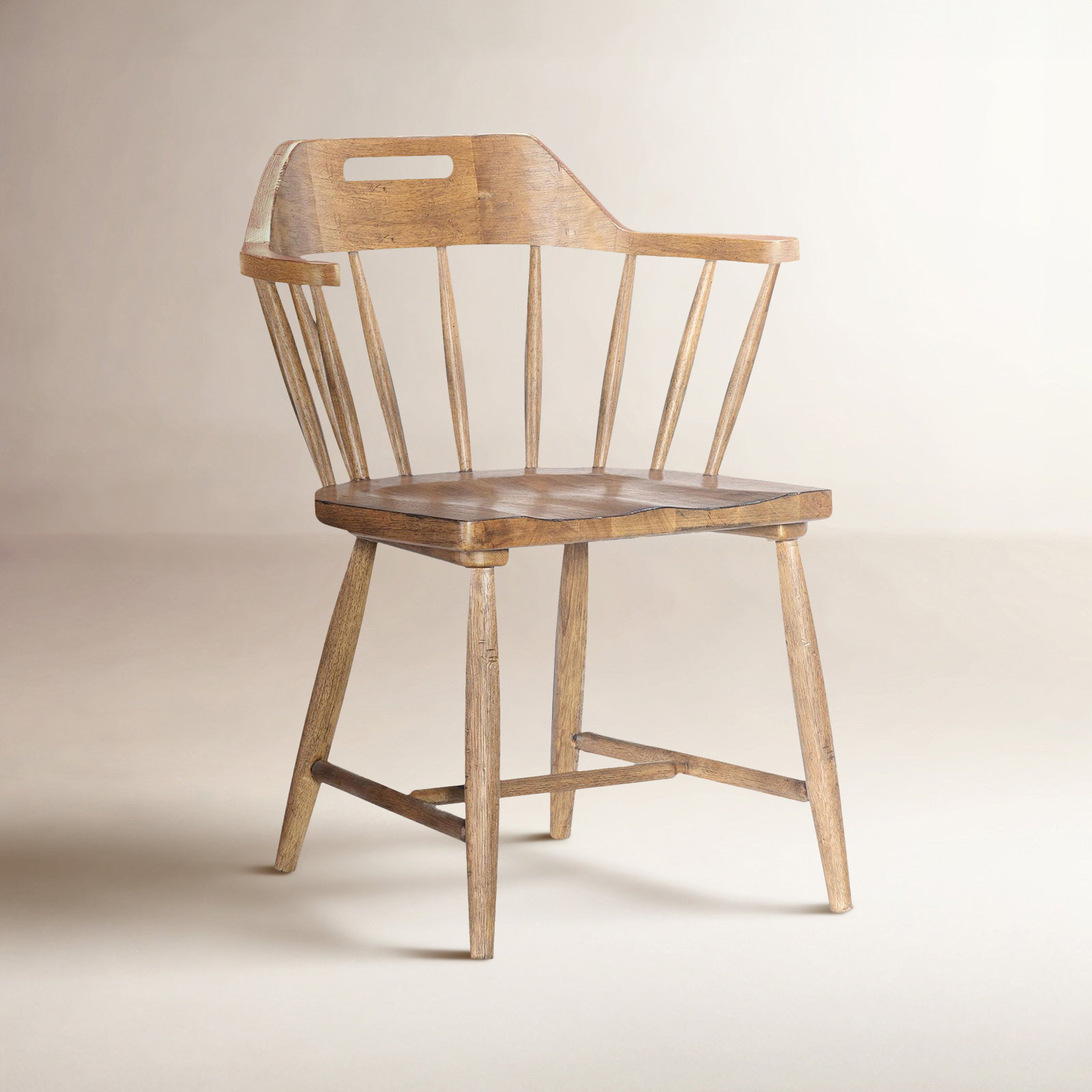Country Living Oak Dining Armchair, Brown