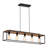Deith Modern Farmhouse 5-Light Rectangular Island Chandelier