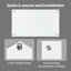 Vidaxl Kitchen Backsplash Tempered Glass Surface Modern Decor Home Style Chic-124755322-124755326