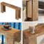Table d'entrée en bois, console, table d'appoint en bois-1406590369