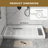 Single Threshold SMC Shower Pan Base With Drain Assembly & Drain Cover, Non-Slip-122628221