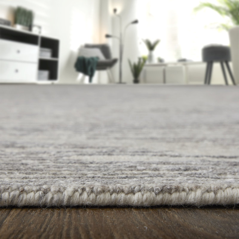 Brighton Modern Abstract, Area Rug, Rectangle 8'6" x 11'6", Taupe/Ivory