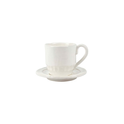 Pietra Serena Stoneware Espresso Cup and Saucer