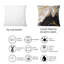 Black And White Liquid Marble Waves II - Modern Printed Throw Pillow-31577507