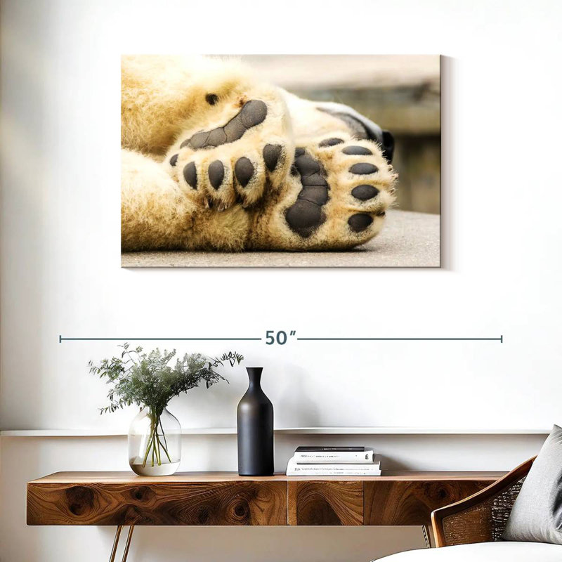 Brampt Polar Bear Paws, 24" H x 36" W