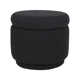 Enoki 21" Wide Round Storage Ottoman with Storage