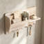 Wood Key Holder Wall Mount with Mail Organizer and Shelf for Entryway Decor, Rustic Wall Mounted Key Rack for Keys, Mail, and Small Essentials-133233830