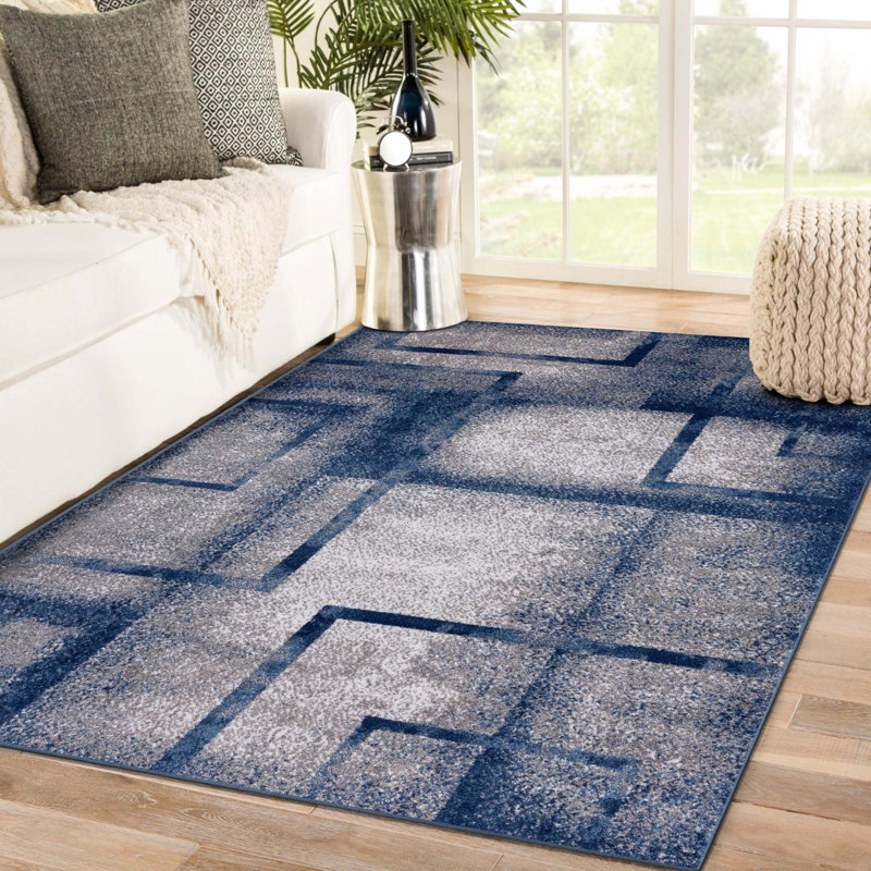 Woodrome Geometric Indoor Rug, Rectangle 5' x 7'