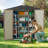 6' W x 4' D Lockable Outdoor Metal Storage Shed for Garden Tools & Patio Storage-88165560