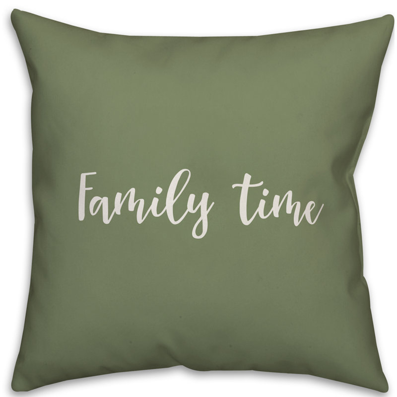 Oreiller carré , Vert, Housse de coussin