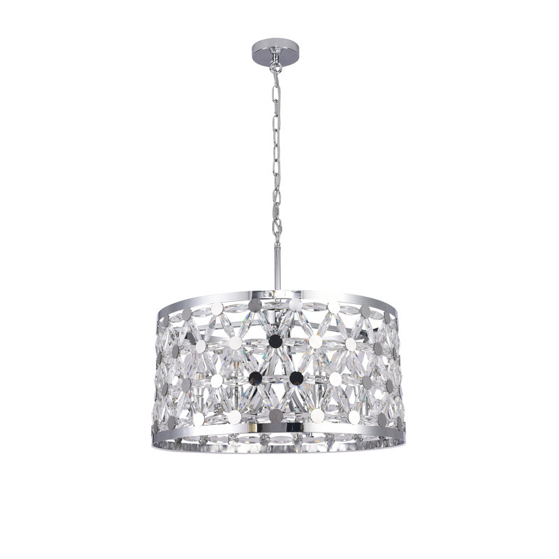 Lustre cylindrique rond 6 lumières Transitional